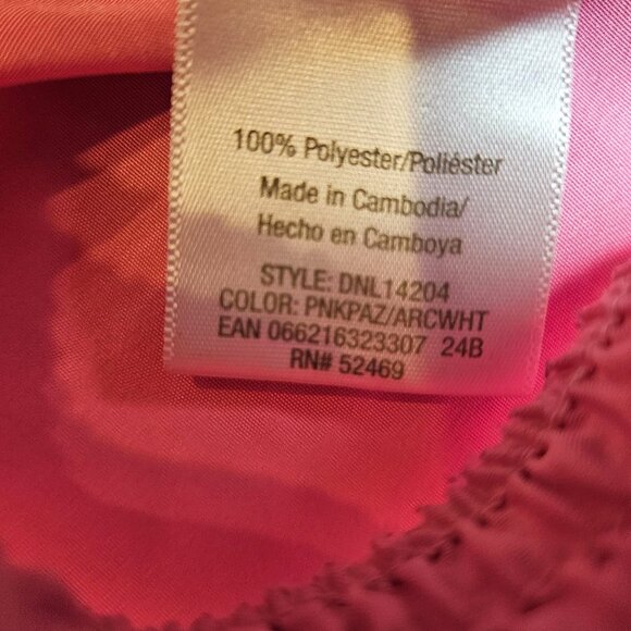 Danskin Pink & Gray Womens Running Athletic Shorts With Elastic Waistband - Picture 9 of 9